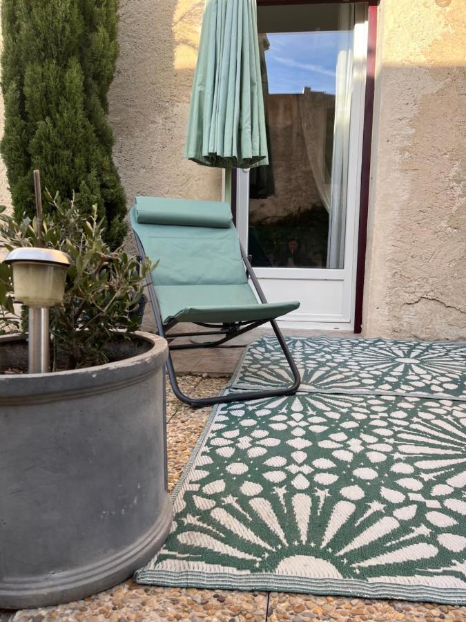 Sasha'Blue-Terrasse Jardin-Park-Clim-Piscine Leilighet LʼIsle-sur-la-Sorgue Eksteriør bilde